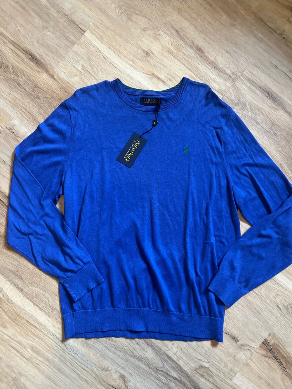 NWT Polo Golf Ralph Lauren Royal Blue Crewneck Sweater